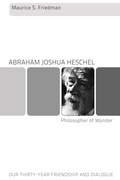 Cover: Abraham Joshua Heschel--Philosopher of Wonder - Wipf and Stock Publishers