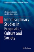 Cover: Interdisciplinary Studies in Pragmatics, Culture and Society - Springer