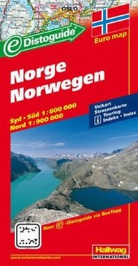 Abbildung von: Norwegen Strassenkarte - Hallwag