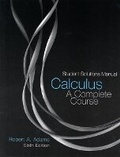 Cover: Student Solutions Manual Calculus: A Complete Course - Prentice Hall Canada