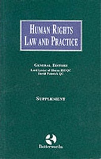 Enlarge image Cover: Human Rights Law and Practice: Supplement - Butterworths Law