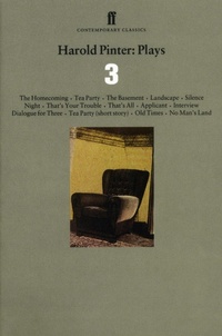 Bild vergrößern Bild: Harold Pinter Plays 3 - Faber & Faber