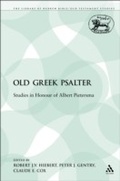Cover: The Old Greek Psalter - Sheffield Academic Press