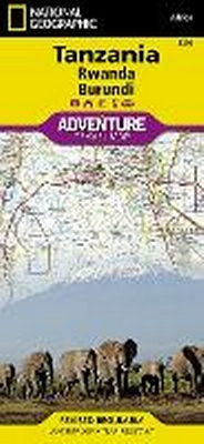 Abbildung von: Tanzania, Rwanda, Burundi - National Geographic Maps