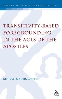 Bild: Transitivity-Based Foregrounding in the Acts of the Apostles - Sheffield Academic Press
