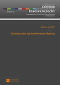 Cover: Stimmrechte im Insolvenzverfahren - Peter Lang Verlag