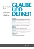 Cover: Glaube und Denken - Peter Lang Verlag