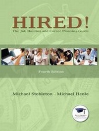 Enlarge image Cover: Hired! the Job Hunting and Career Planning Guide with Access Code - Prentice Hall