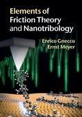 Cover: Elements of Friction Theory and Nanotribology - Cambridge University Press