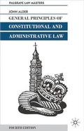 Cover: General Principles of Constitutional and Administrative Law - Palgrave Macmillan