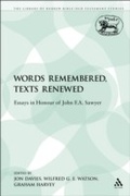 Cover: Words Remembered, Texts Renewed - Sheffield Academic Press
