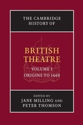 Cover: The Cambridge History of British Theatre - Cambridge University Press