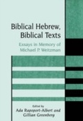 Cover: Biblical Hebrew, Biblical Texts - Sheffield Academic Press
