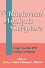 Cover: The Rhetorical Analysis of Scripture - Sheffield Academic Press
