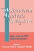 Cover: The Rhetorical Analysis of Scripture - Sheffield Academic Press