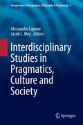 Cover: Interdisciplinary Studies in Pragmatics, Culture and Society - Springer