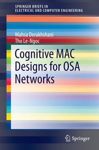 Enlarge image Cover: Cognitive MAC Designs for OSA Networks - Springer