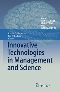 Enlarge image Cover: Innovative Technologies in Management and Science - Springer