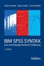 Cover: Sarstedt/Schütz, IBM SPSS Syntax - Vahlen