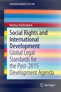 Cover: Social Rights and International Development - Springer