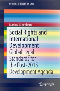 Enlarge image Cover: Social Rights and International Development - Springer