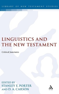 Enlarge image Cover: Linguistics and the New Testament - Sheffield Academic Press