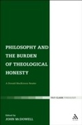 Cover: Philosophy and the Burden of Theological Honesty - T.& T.Clark Ltd