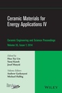 Cover: Ceramic Materials for Energy Applications IV - Wiley