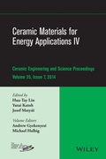 Cover: Ceramic Materials for Energy Applications IV - Wiley