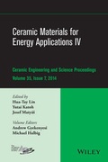 Cover: Ceramic Materials for Energy Applications IV - Wiley
