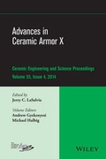 Cover: Advances in Ceramic Armor X, Volume 35, Issue 4 - Wiley
