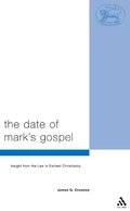 Cover: The Date of Mark's Gospel - T.& T.Clark Ltd