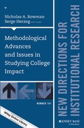 Cover: Methodological Advances and Issues in Studying College Impact - Jossey-Bass