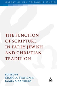 Enlarge image Cover: The Function of Scripture in Early Jewish and Christian Tradition - Sheffield Academic Press