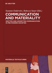 Enlarge image Cover: Communication and Materiality - De Gruyter
