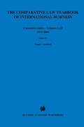 Cover: The Comparative Law Yearbook of International Business Cumulative Index Volumes 1-22, 1977-2000 - Kluwer Law International