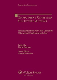 Enlarge image Cover: Employment Class and Collective Actions - Kluwer Law International