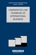 Cover: The Comparative Law Yearbook of International Business - Kluwer Law International