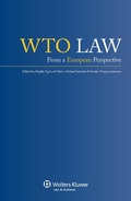Cover: WTO Law - Kluwer Law International