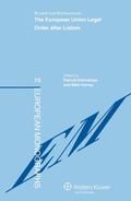 Cover: The European Union Legal Order after Lisbon - Kluwer Law International