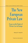 Cover: The New European Private Law - Kluwer Law International