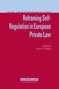Cover: Reframing Self-Regulation in European Private Law - Kluwer Law International