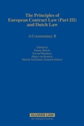 Cover: The Principles of European Contract Law (Part III) and Dutch Law - Kluwer Law International