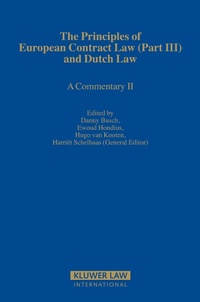Abbildung von: The Principles of European Contract Law (Part III) and Dutch Law - Kluwer Law International