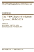 Cover: The WTO Dispute Settlement System 1995-2003 - Kluwer Law International
