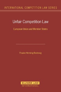 Abbildung von: Unfair Competition Law - Kluwer Law International