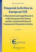 Cover: Financial Activities in European VAT - Kluwer Law International