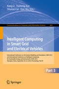 Cover: Intelligent Computing in Smart Grid and Electrical Vehicles - Springer
