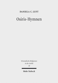 Enlarge image Cover: Osiris-Hymnen - Mohr Siebeck