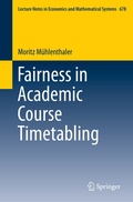 Cover: Fairness in Academic Course Timetabling - Springer